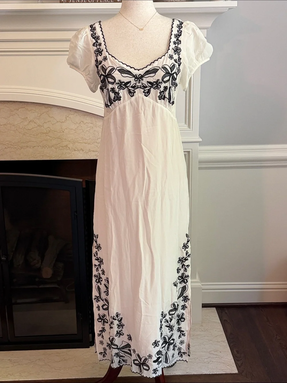 J. Crew Embroidered Empire Waist Modi Slip Dress NEW NWT